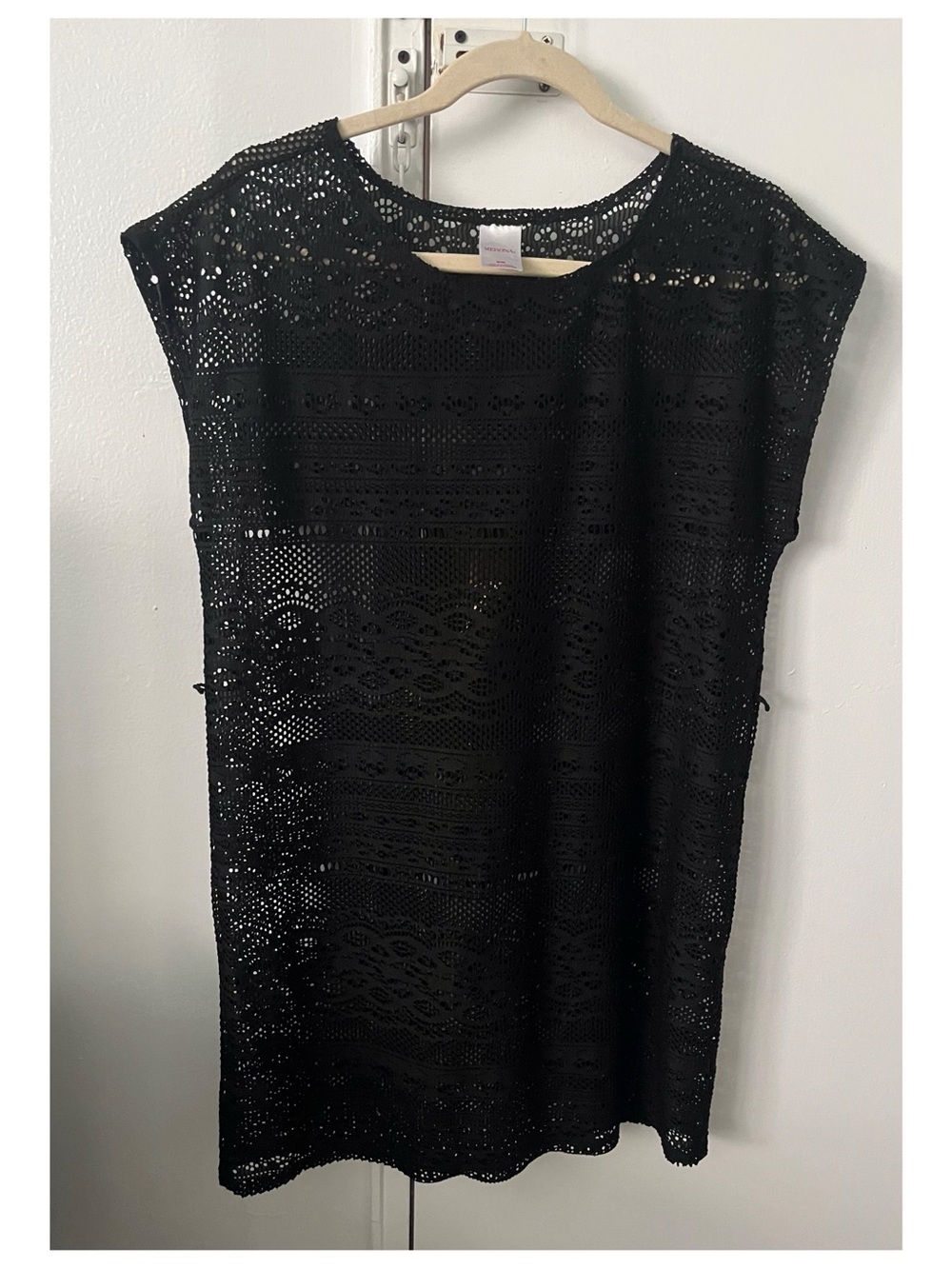 Merona black swim cover up size Medium